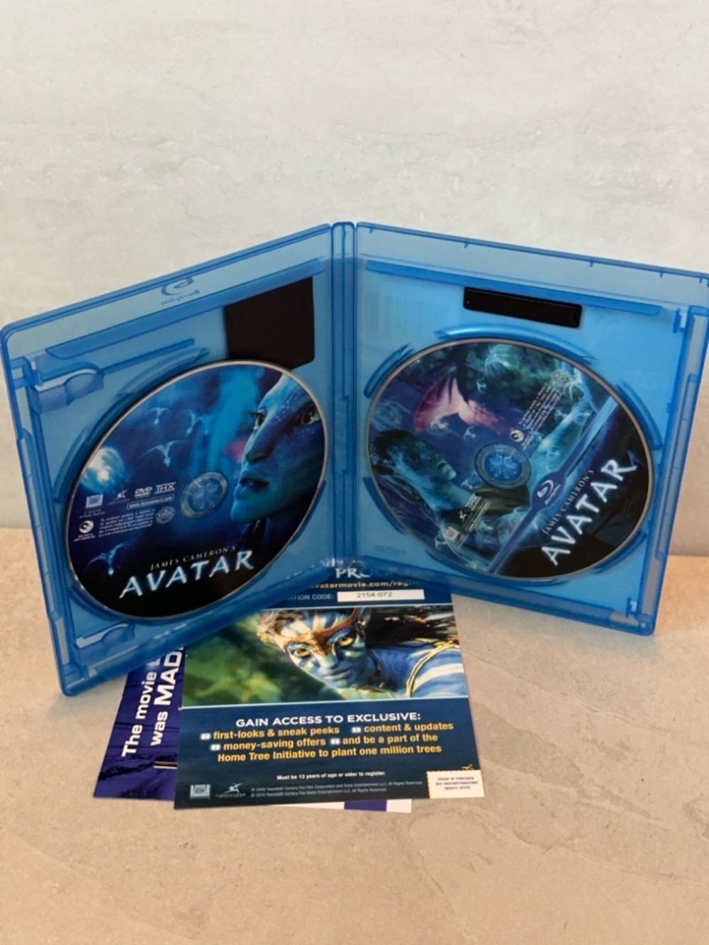 Avatar Blu-ray + DVD 2010 James Cameron Sam Worthington Zoe Saldana Pre Owned - Picture 3 of 3